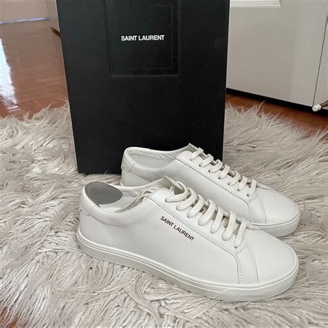 ysl andy sneaker women's|saint laurent white sneakers women's.